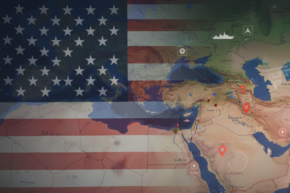 Iranian military conducting missile tests in the Strait of Hormuz amidst the US-Iran Conflict.