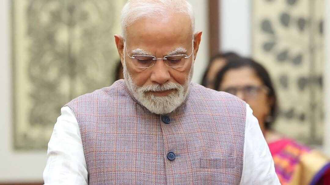 Prime Minister speaking on the importance of the PM Modi NCERT controversy and academic accountability.