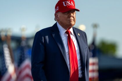 A large crude oil tanker sailing during the 30 Day Oil Waiver period