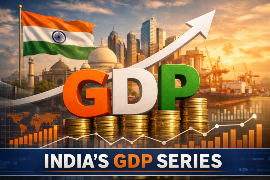 India’s 2026 GDP Growth Dashboard showing 7.6% projection and structural economic indicators