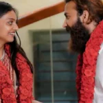 iral Mahakumbh girl Monalisa Bhosle and Farman Khan during their interfaith temple wedding in Kerala.