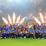 The massive Ahmedabad stadium hosting the India 3rd T20 Title winning moments.