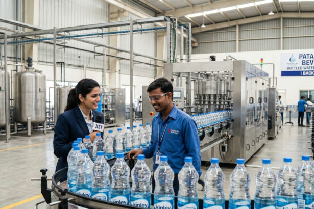 Finished inventory ready for distribution from the Bihar Water Factory Success facility.