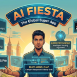 A professional dashboard of AI Fiesta by Dhruv Rathee showing side-by-side responses from GPT-5, Claude 4, and Gemini 3 Pro to demonstrate 10 AI Fiesta Skills for career growth.