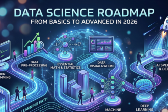 A cinematic visualization of global Data Science connectivity and digital transformation in 2026.