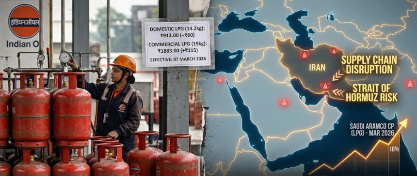 Global energy shipping routes impacted by the 60 Rupee LPG Hike.