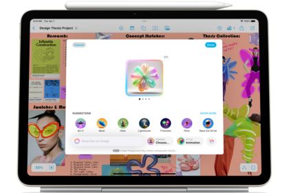 Apple iPad Air M3 11-inch Starlight edition with Apple Pencil Pro.