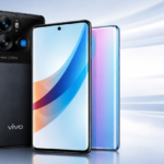 Vivo V70 and V70 Elite smartphones in Passion Red and Authentic Black featuring ultra-slim 0.125 cm bezels.