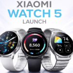 Official Xiaomi Watch 5 Launch event at MWC 2026 showcasing the WearOS interface.