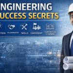 5 Engineering Success Secrets infographic showing a roadmap from college admissions to high-tier career leadership in 2025-26.