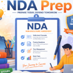 7 Step NDA Prep selection process flowchart showing written exam and SSB interview stages.