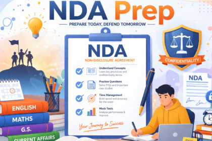 7 Step NDA Prep selection process flowchart showing written exam and SSB interview stages.