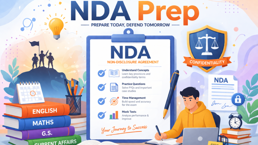 7 Step NDA Prep selection process flowchart showing written exam and SSB interview stages.
