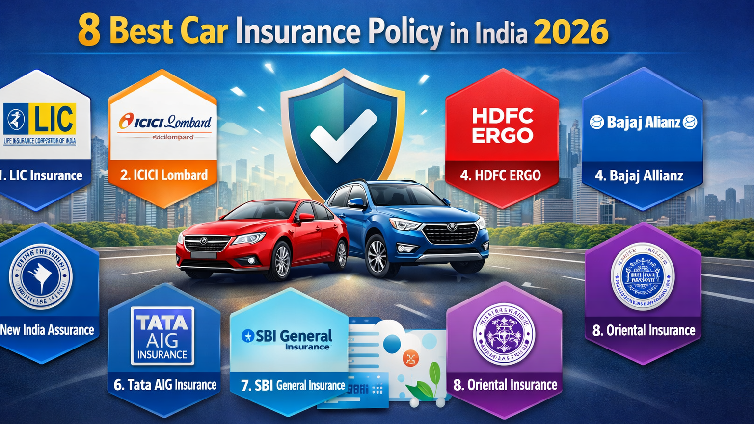 Analytical graph of the 8 Best Car Insurance Policy in India 2026 showcasing Incurred Claim Ratios and market performance.