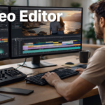 Free video editor 2026: UI comparison of DaVinci Resolve, CapCut, and Clipchamp dashboards.