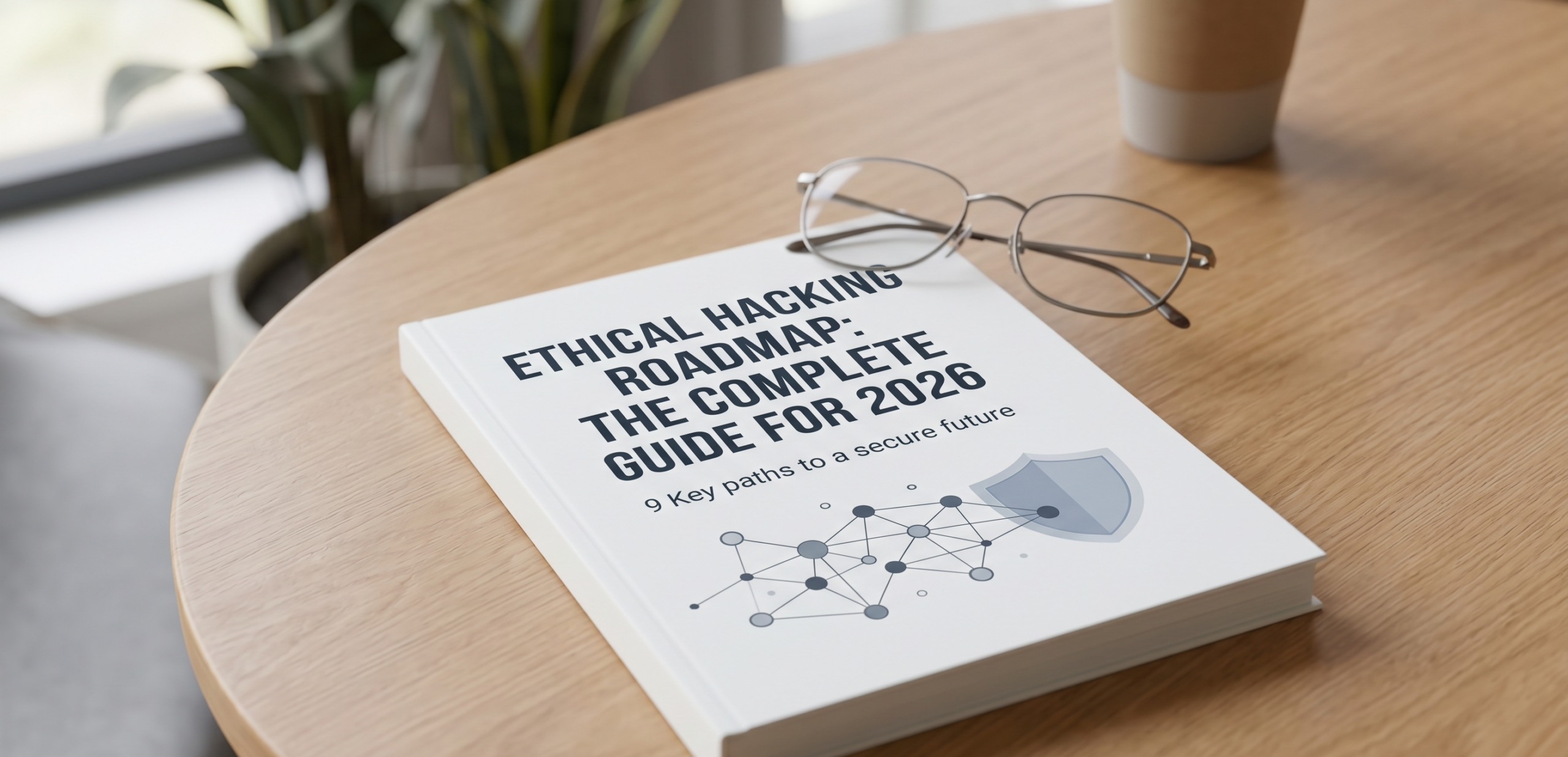 Ethical Hacking Roadmap 2026 infographic showing 9 career paths, skill-stacking requirements, and salary growth trajectory.