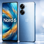 OnePlus Nord 6 with 8s Gen 4 showing the 1.5K Sunburst AMOLED display with 165Hz refresh rate.