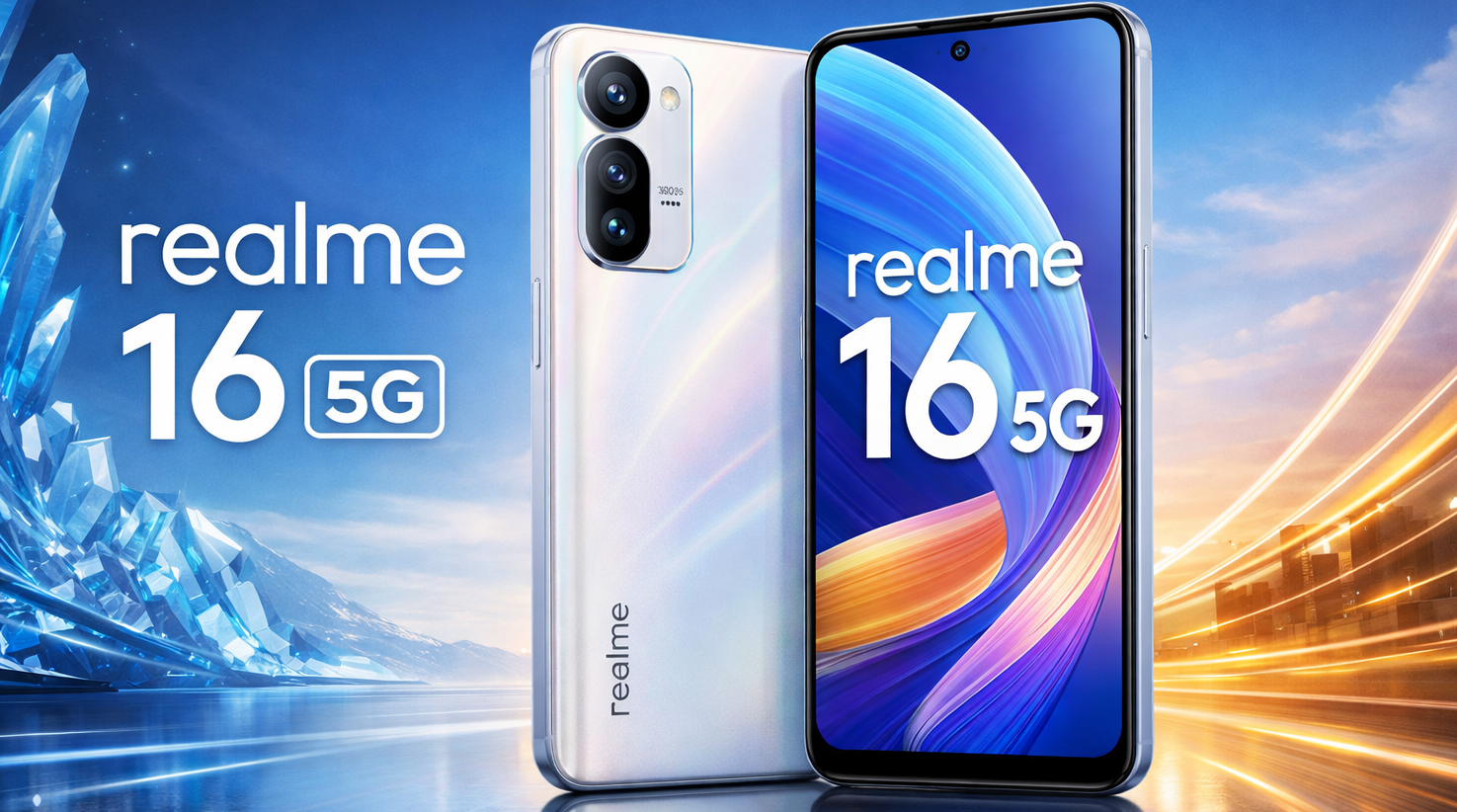 Realme 16 5G India’s First Selfie Mirror Phone with 7000mAh Battery and Air White Glimming Wing Design